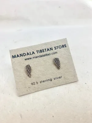 Wings Sterling Silver Stud