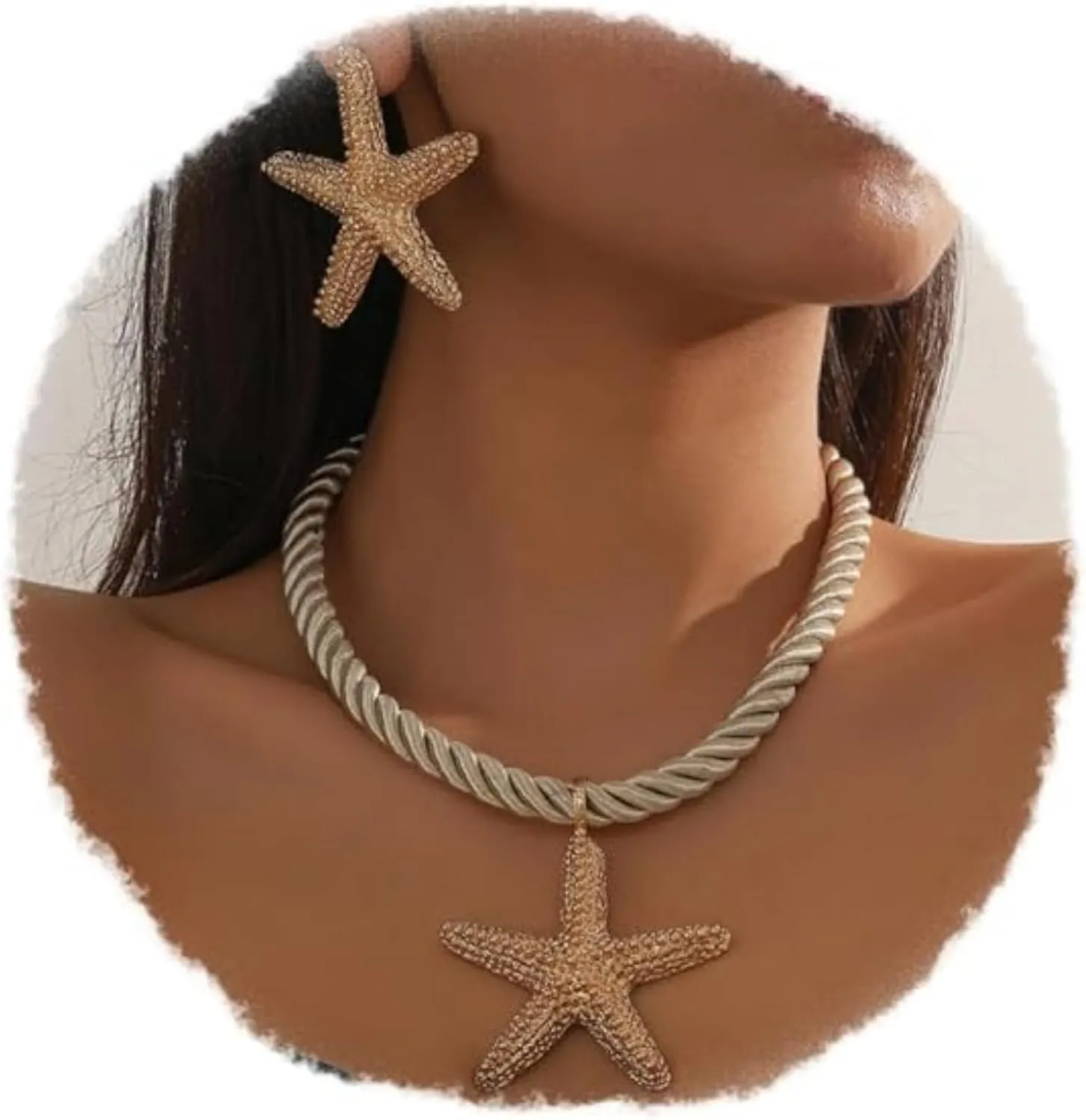 Women Seashell Charm Beach Jewelry Sets Shells/Suns/Star/Flowers/Snails Necklace 2024 Ocean Vacation Beach Retro Fashion Earrings Necklace Summer Women Gift