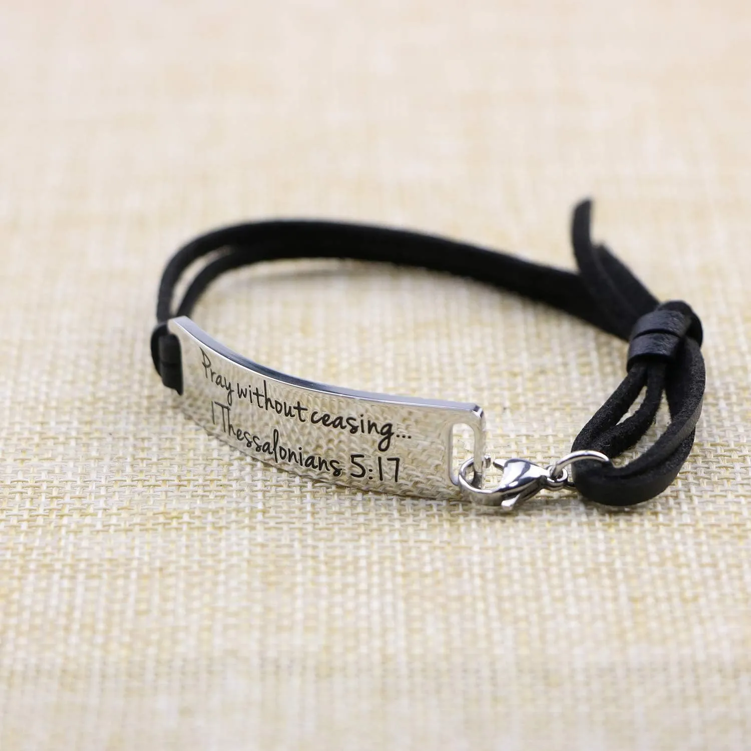 Yiyang Religious Bracelets for Women Inspirational Christian Gifts for Her Christmas Personalized Scripture Birthday Leather Strap Bangle