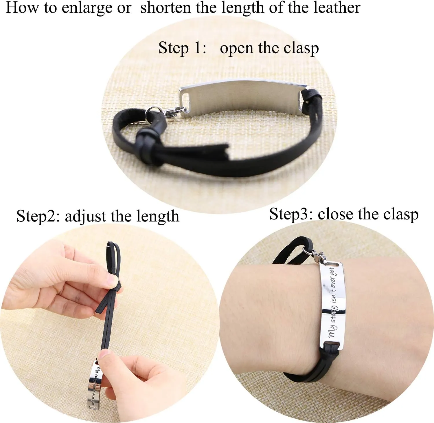 Yiyang Religious Bracelets for Women Inspirational Christian Gifts for Her Christmas Personalized Scripture Birthday Leather Strap Bangle