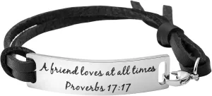 Yiyang Religious Bracelets for Women Inspirational Christian Gifts for Her Christmas Personalized Scripture Birthday Leather Strap Bangle