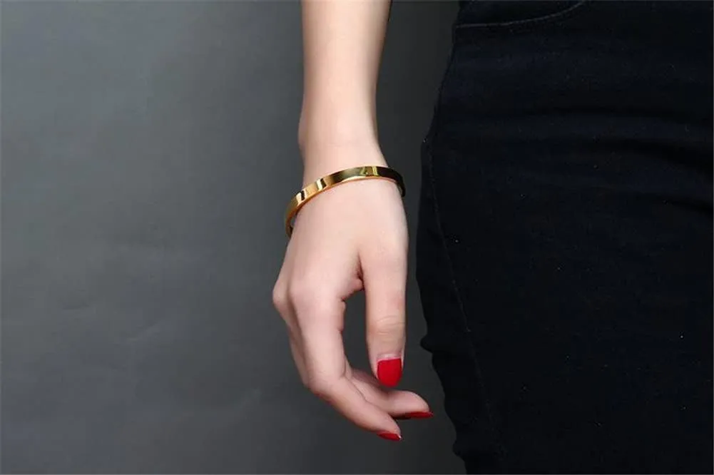 ZKXXJ Personalized Stainless Steel Bracelets for Women Girls,Custom Text Inspirational Motivational Cuff Bracelet Customized Bangle Best Friend Sister Jewelry Gift for Her,Free Engraving